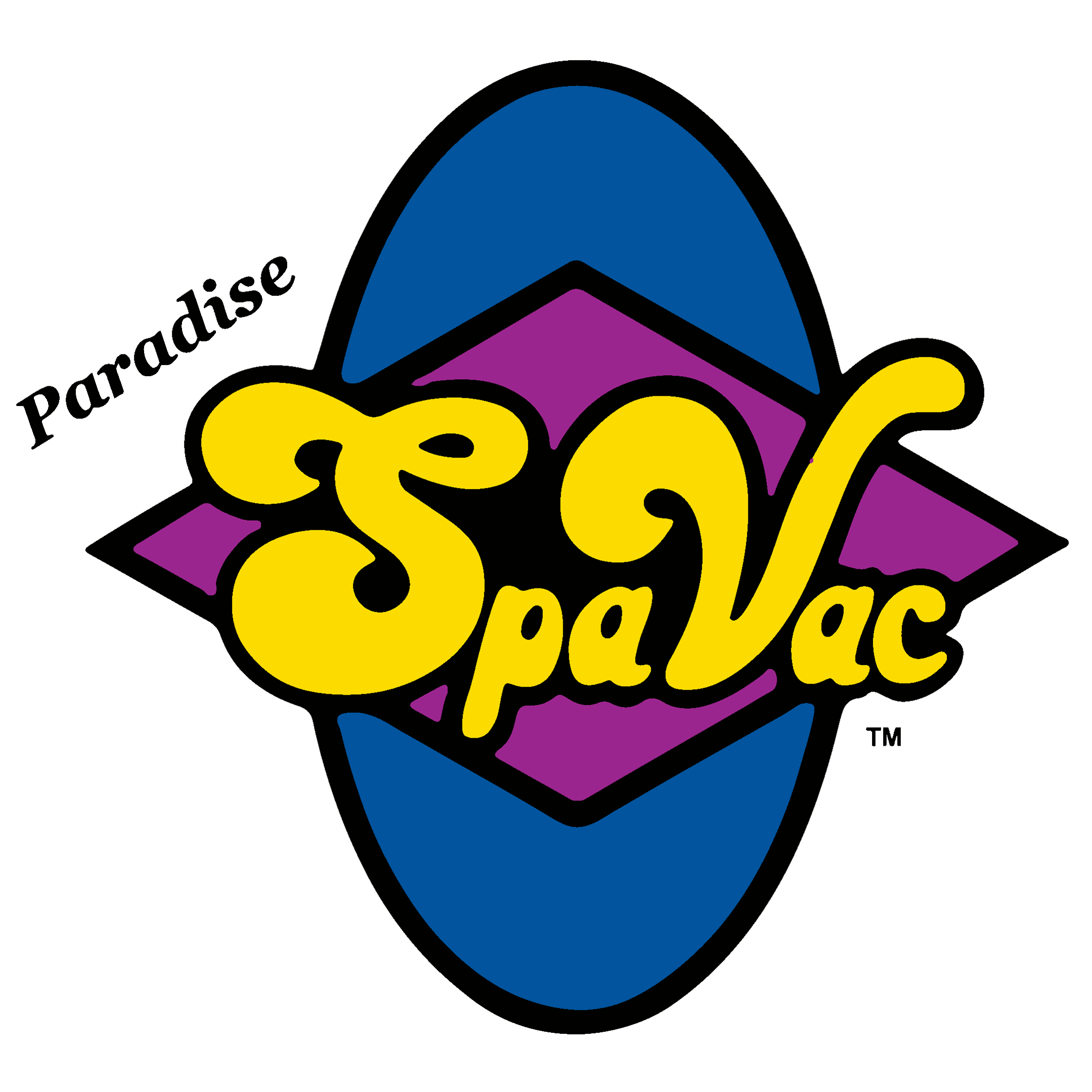 Illustratie: logo SpaVac van Paradise Industries.