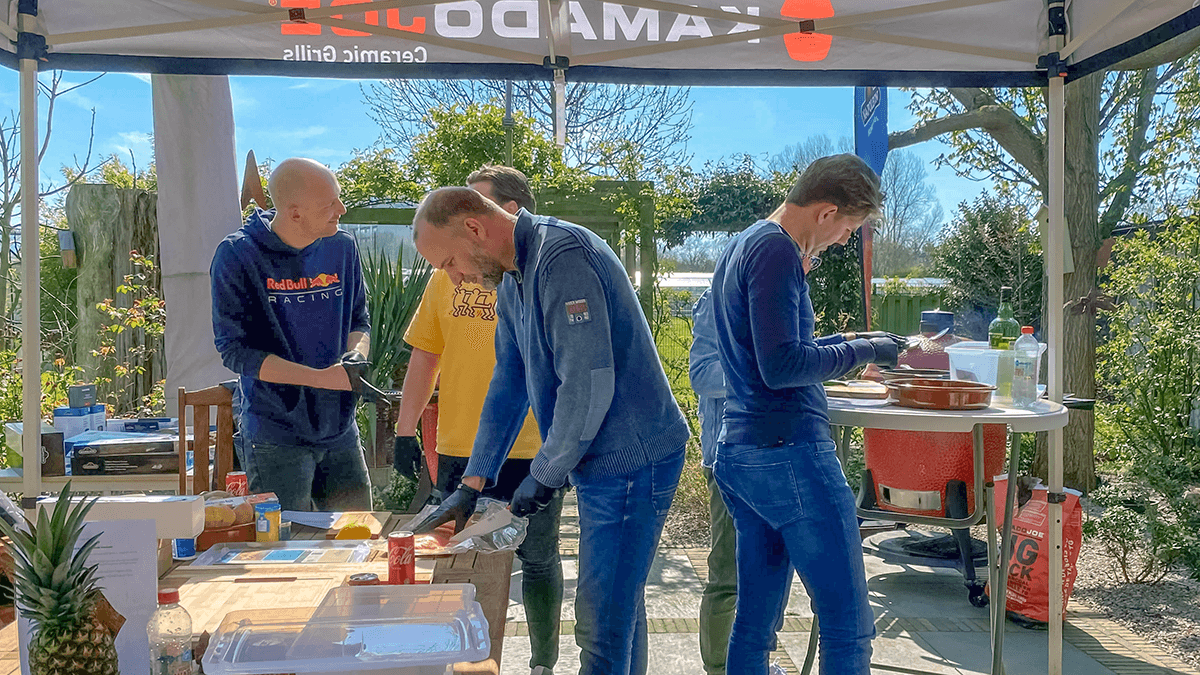 Workshop "Haal meer uit je barbecue" op 15 april 2023.