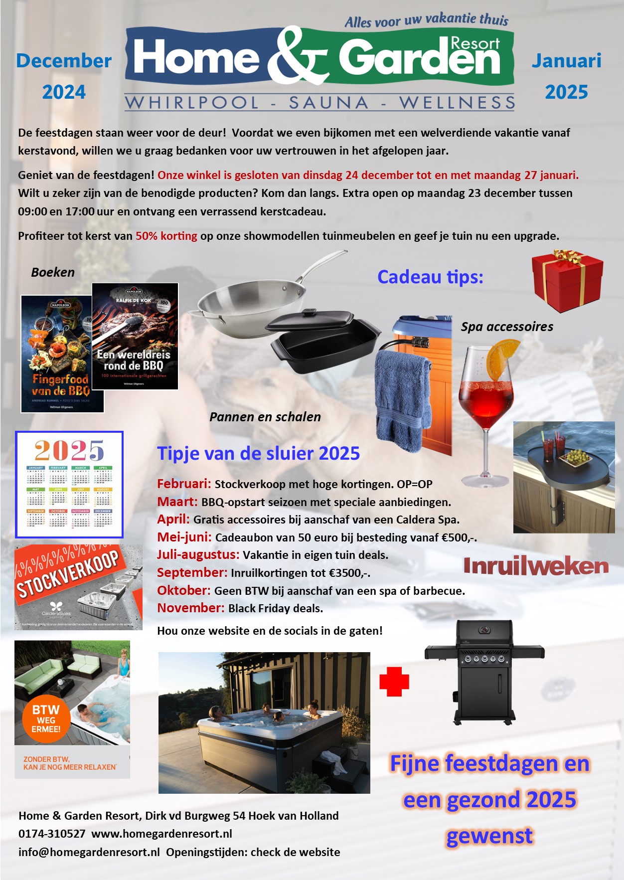 Nieuwsbrief van Home & Garden Resort December 2024